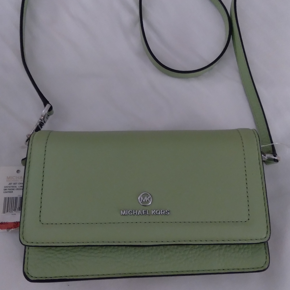 MICHAEL KORS "JET SET CHARM" SM. PHONE CROSSBODY!